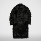 Thug Club TC Crow Fur Coat in black, view 2 of 8