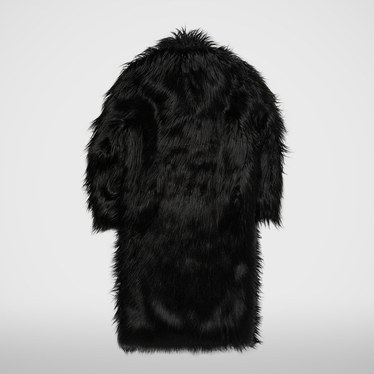 Thug Club TC Crow Fur Coat in black, view 2 of 8