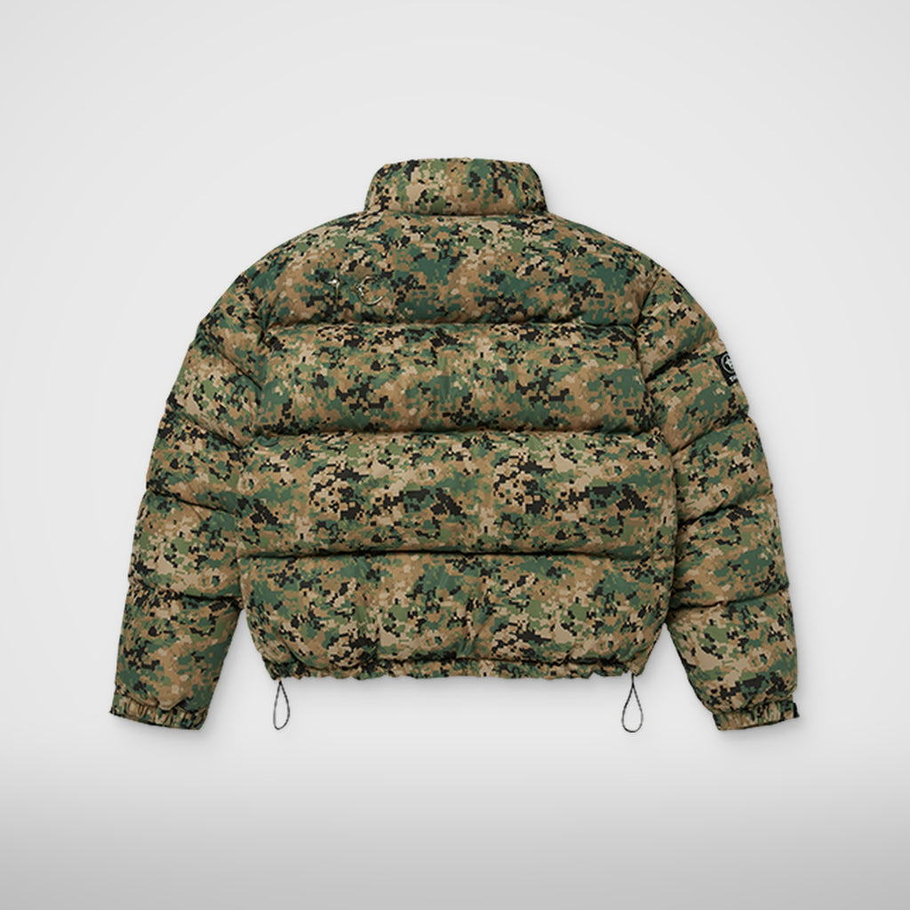 Thug Club Bio Soldier Super Heavy Puffer Jacket in green, view 2 of 8