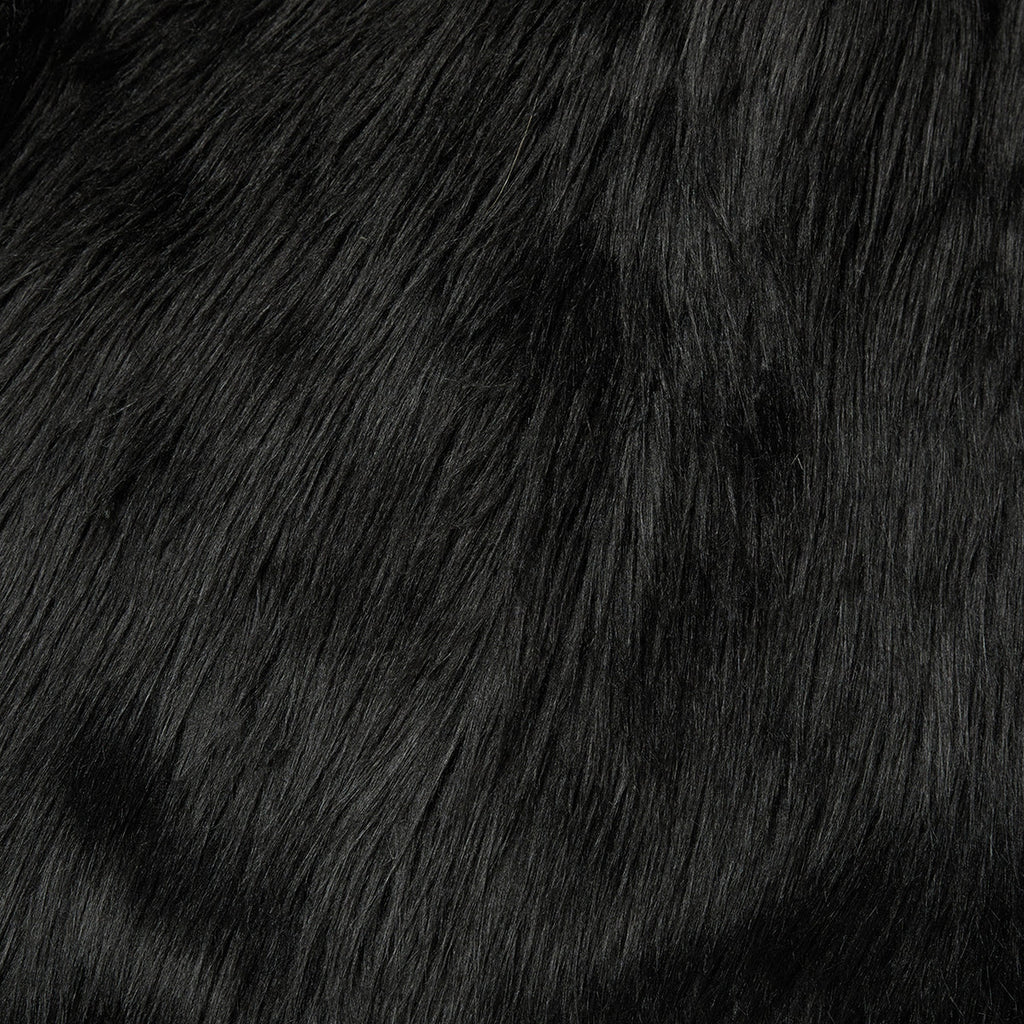 Thug Club TC Crow Fur Coat in black, view 8 of 8