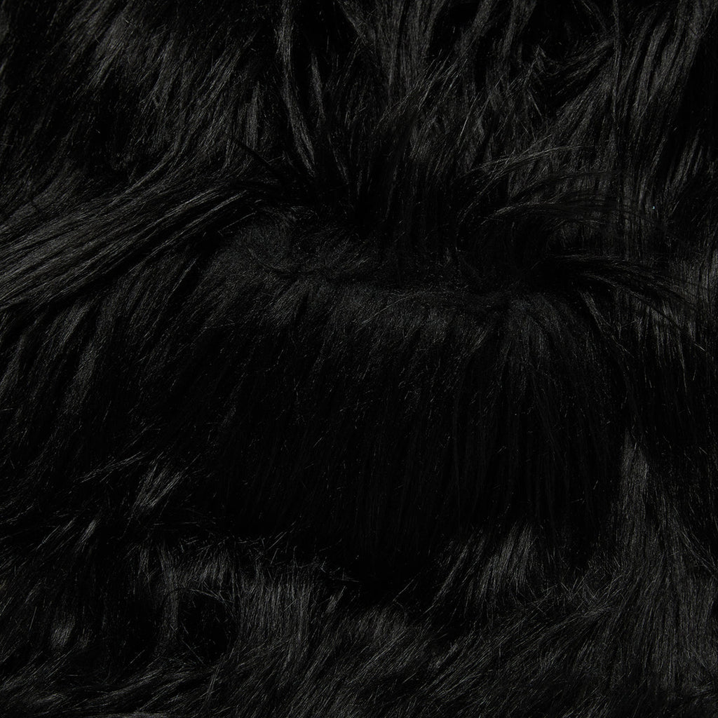 Thug Club TC Crow Fur Coat in black, view 5 of 8
