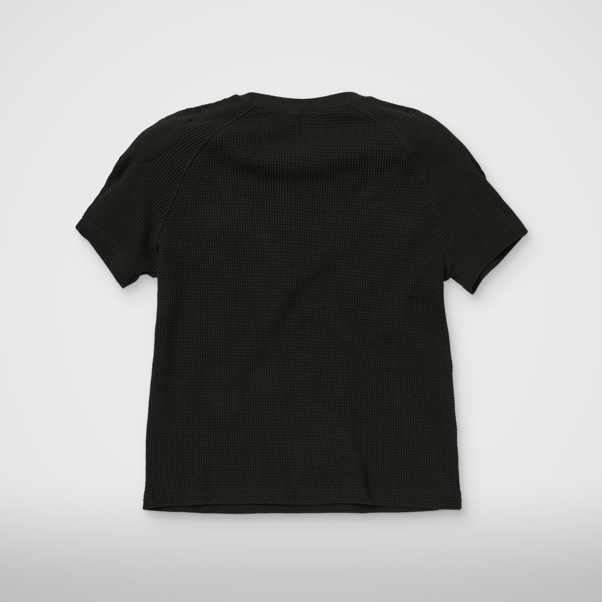 Thug Club Bulk Shoulder Waffle T-Shirt in black, view 2 of 2