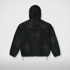 Thug Club Basic Emblem Denim Jacket in black, view 2 of 7
