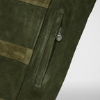 Thug Club Bio Soldier Leather Jacket in khaki, view 6 of 8