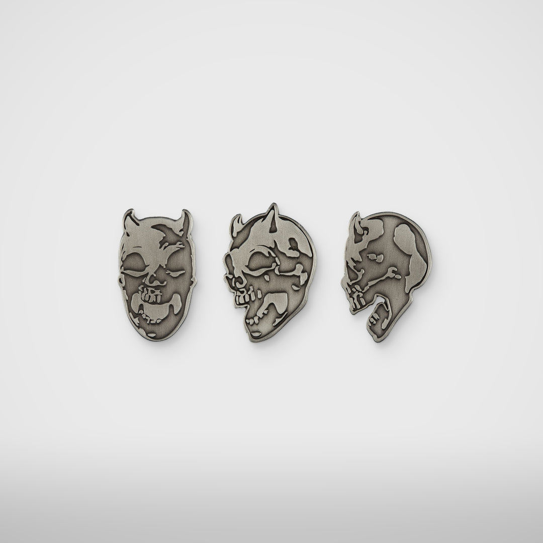 TC Riding Skull Brooch