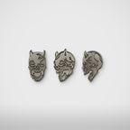 Thug Club TC Riding Skull Brooch in silver