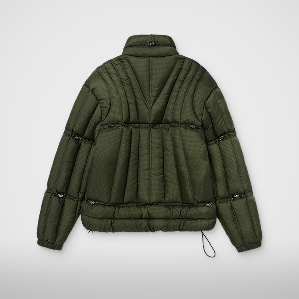 Thug Club War Life Down Jacket in khaki, view 2 of 9