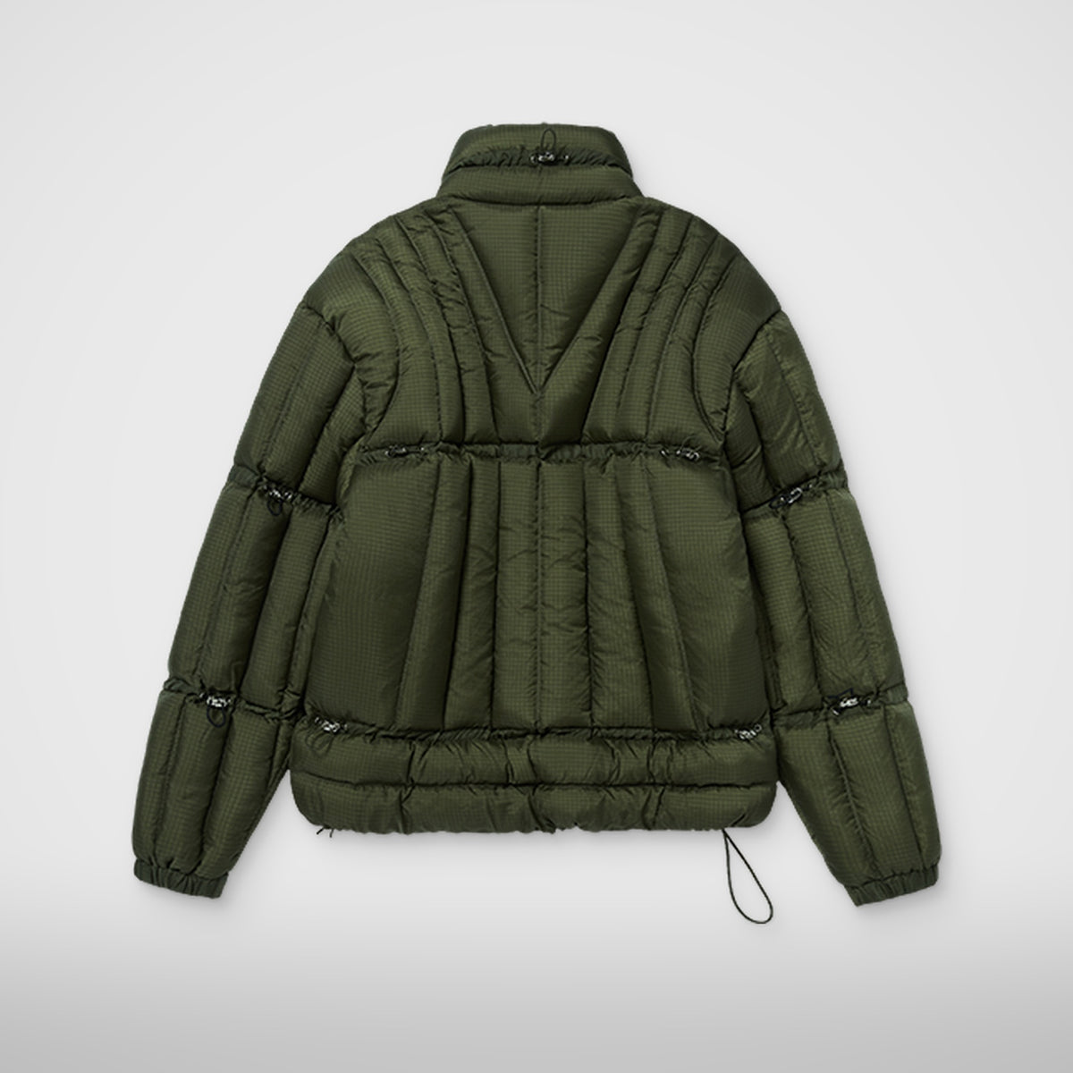 Thug Club War Life Down Jacket in khaki, view 2 of 9