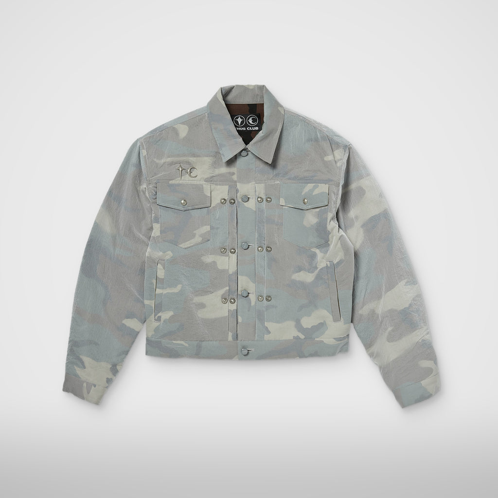 Thug Club Clouded Bio Army Jacket in multi