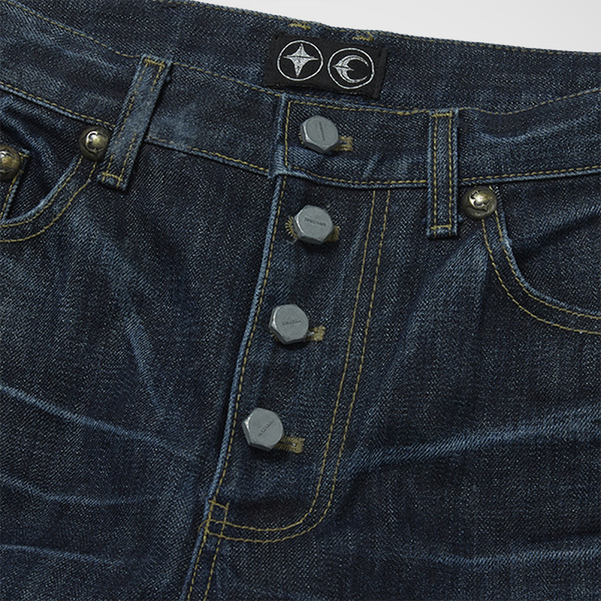 Thug Club Naval Warfare Denim Pants in blue, view 3 of 8
