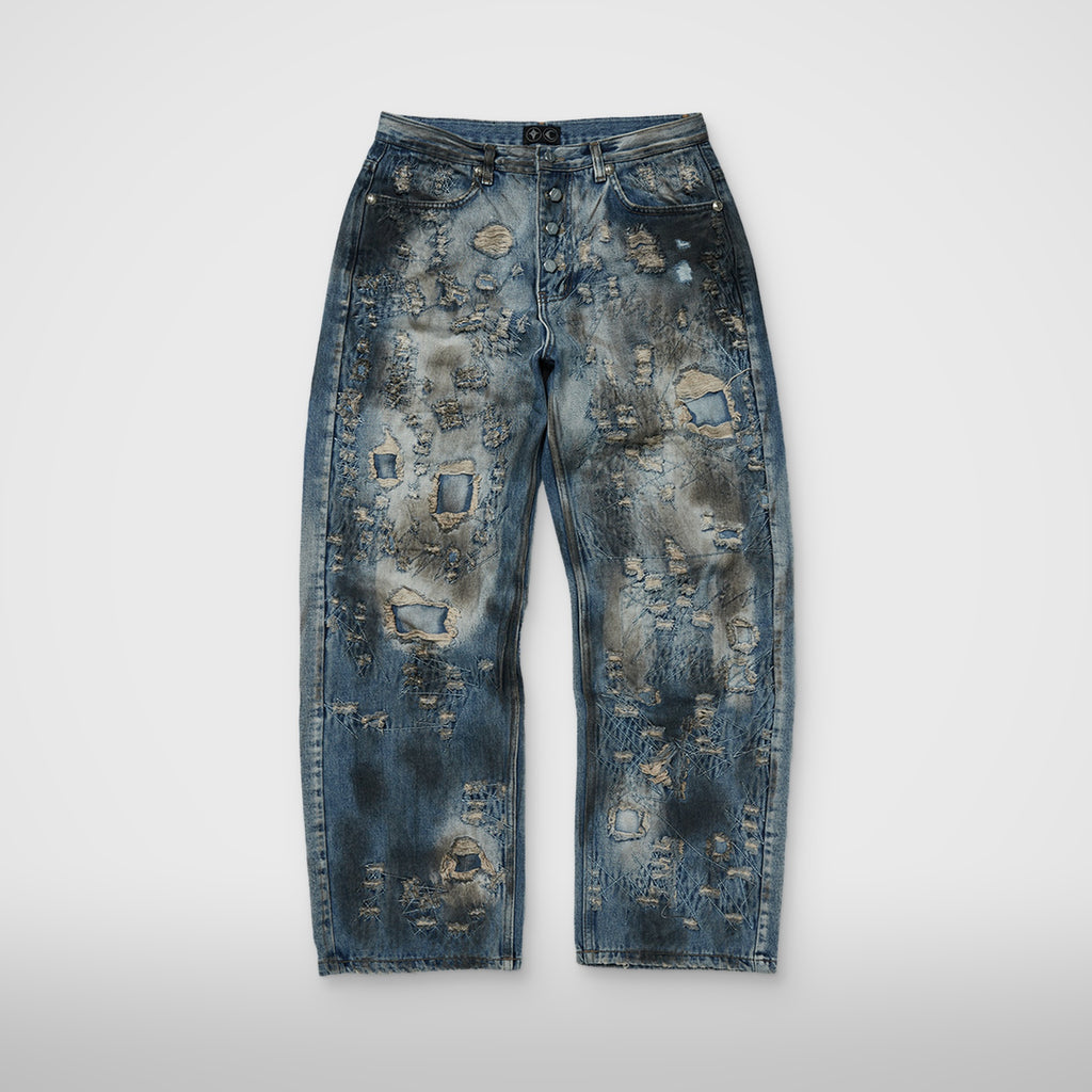 Thug Club Combat Casualty Care Denim Pants in blue