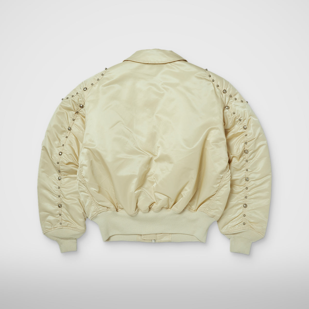 Thug Club X Alpha CWU 45/P Rivet Button Version in vintage white, back view