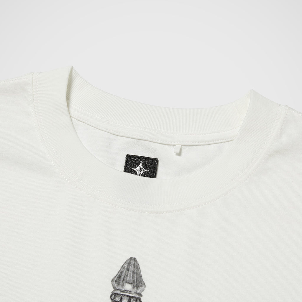 Thug Club Tantalum Dagger Tee in white, view 3 of 4