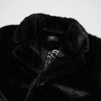 THREE RIDING SKULL FUR COAT