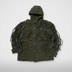 Thug Club Pubg Exclusive Ghillie Suit Jacket in khaki