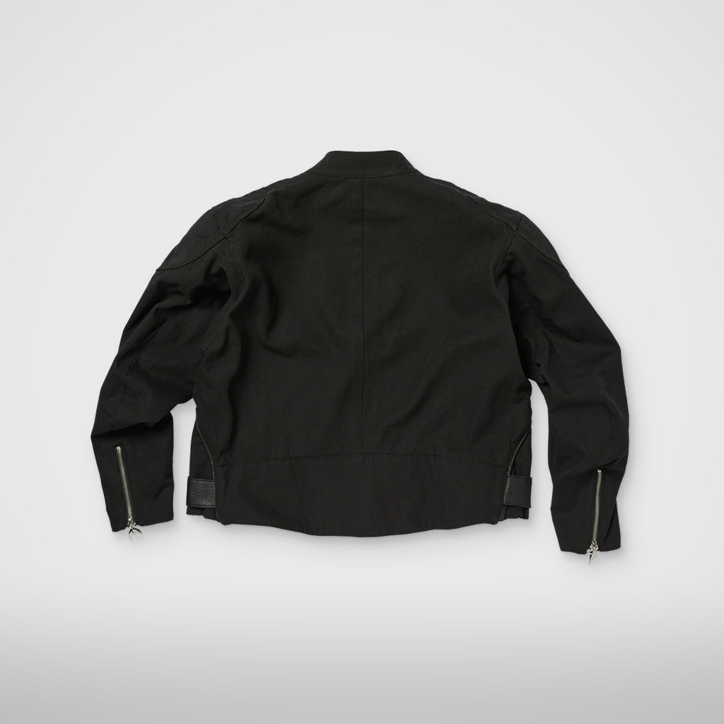 Thug Club TC Racing Jacket in black, back view