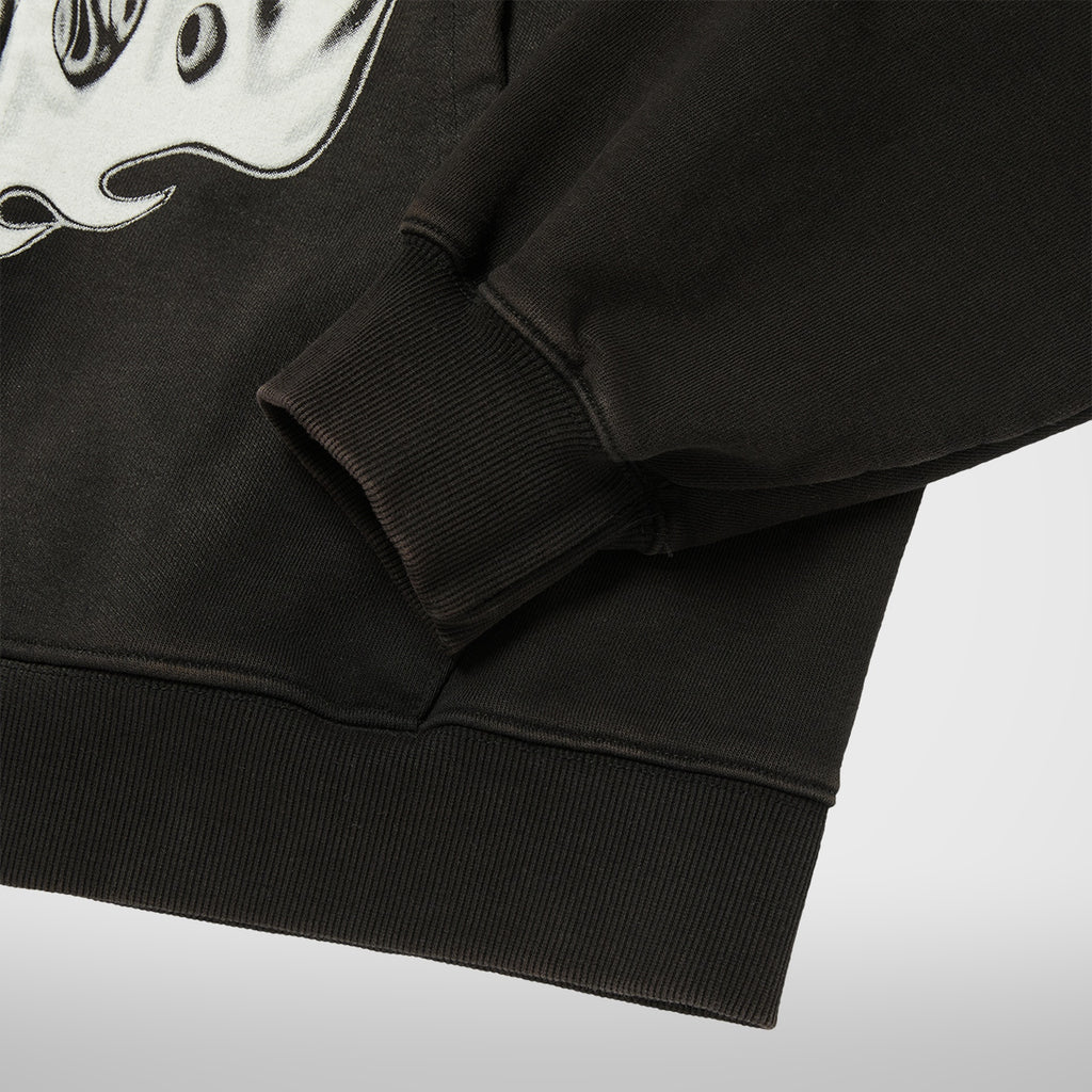 Thug Club Six Riding Skull Zip-Up Hoodie in black, view 5 of 6
