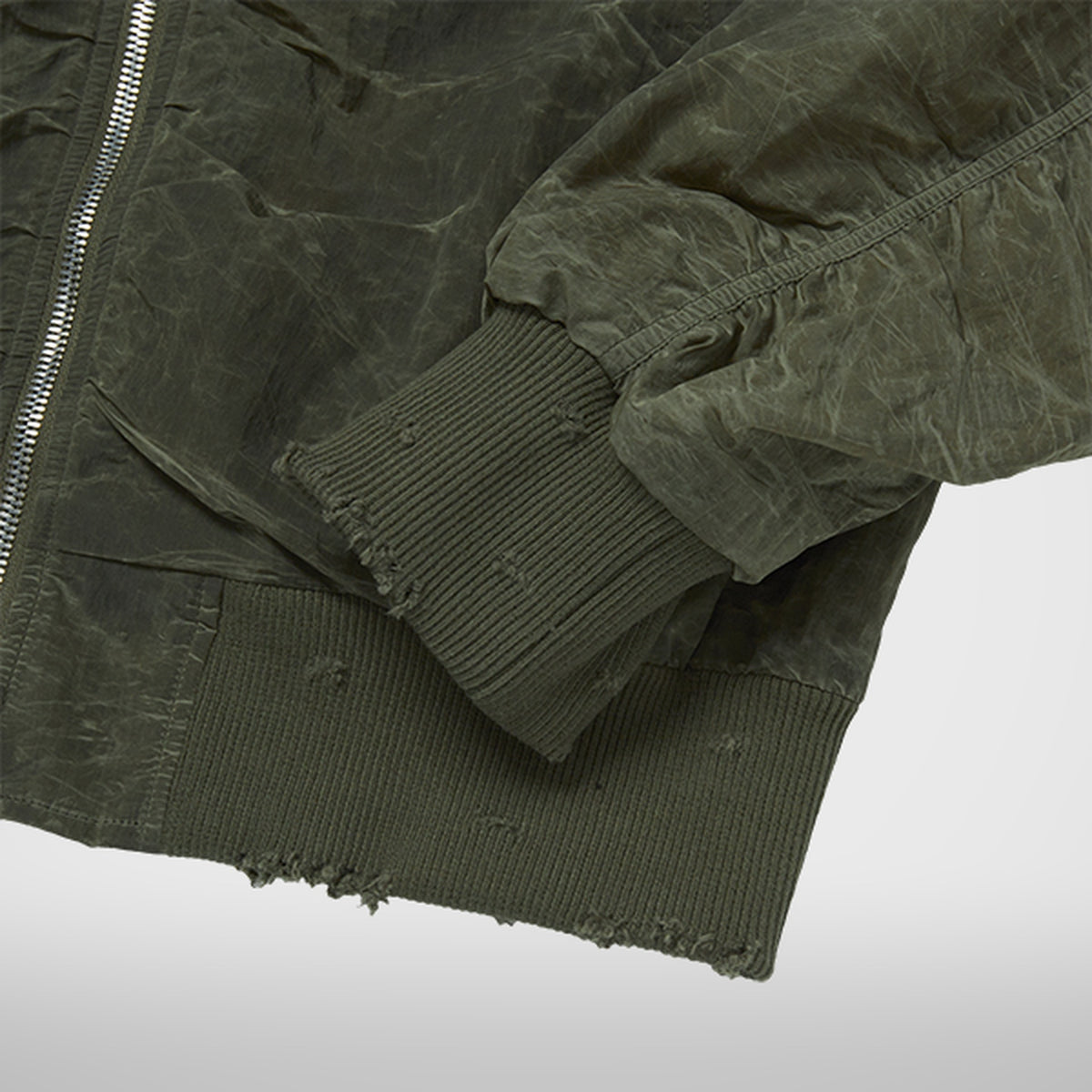 Thug Club Scarred Tango Charlie Bomber in khaki, view 6 of 7
