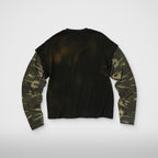 Thug Club TC Hellfire Layered T-Shirt in camo/black, back view