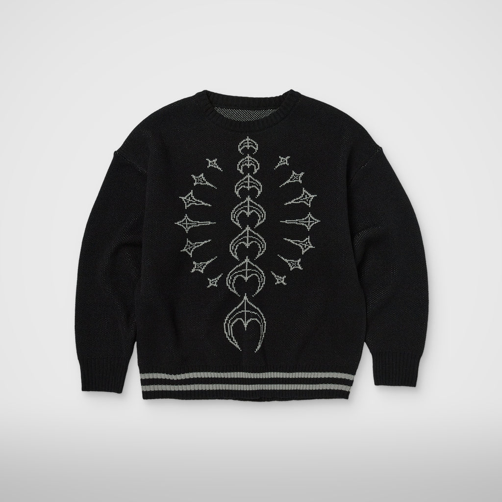 Thug Club TC Bone Knit Sweater in bk/white