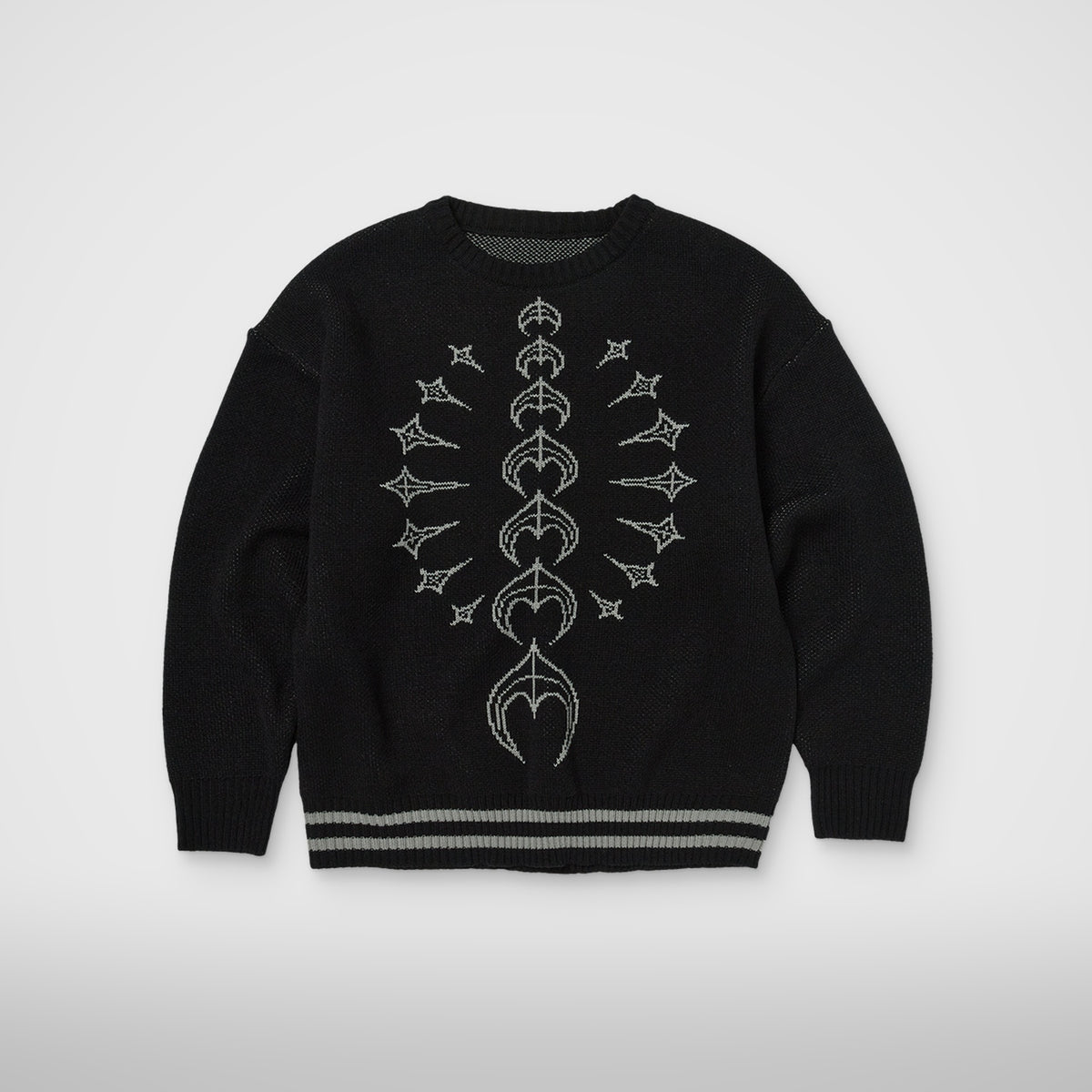 Thug Club TC Bone Knit Sweater in bk/white