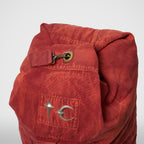 Thug Club Two Tone Washed Canvas Duffle Bag in red, view 4 of 5
