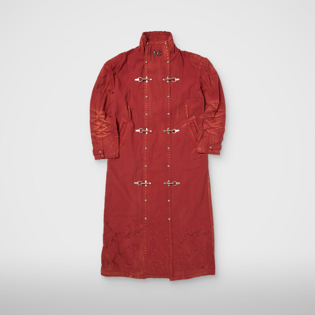 Thug Club TC Trigun Coat in red, front view