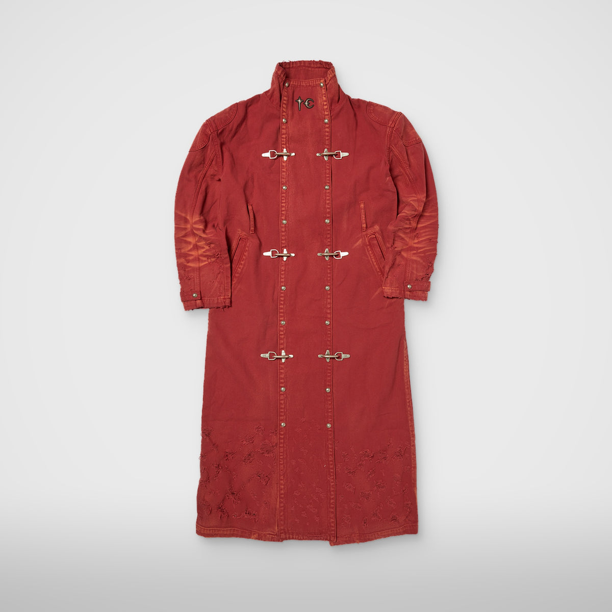 Thug Club TC Trigun Coat in red, front view