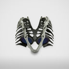 Thug Club TC Bone Half Mask in silver, view 3 of 3