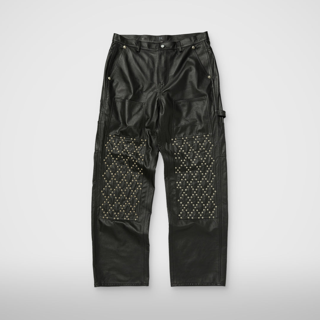 TC Leather Studed Work Pants