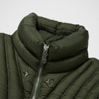Thug Club War Life Down Jacket in khaki, view 4 of 9