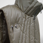 Thug Club Cave Goose Down Vest in beige, view 4 of 4