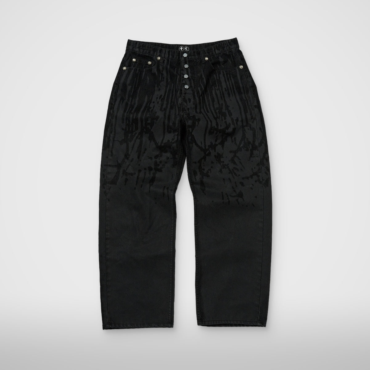 Thug Club Blood Lazered Denim Pants in black