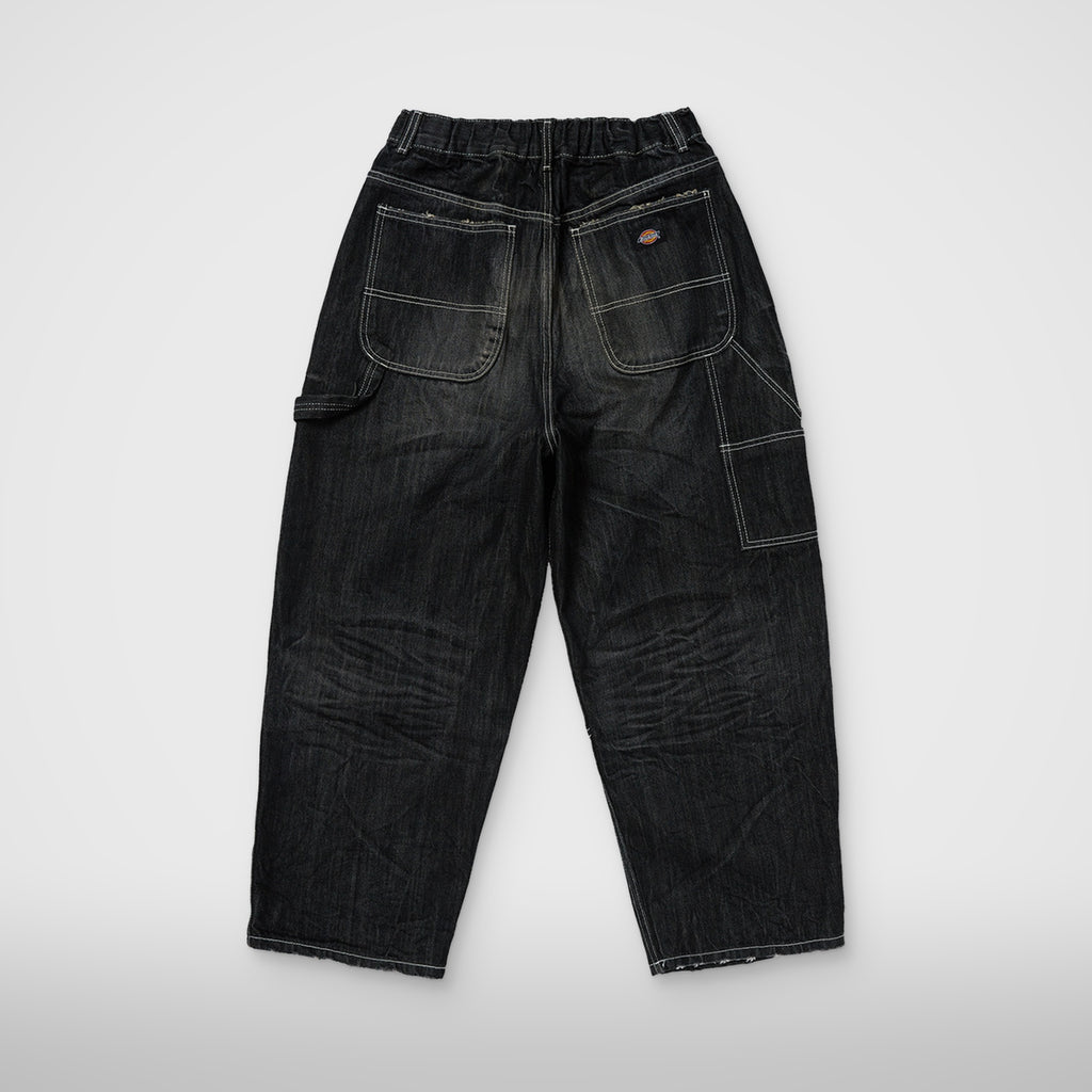 Thug Club Double Knee Denim Pants in black, view 2 of 8