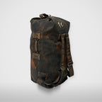 Thug Club Two Tone Washed Canvas Duffle Bag in rust black, view 2 of 4