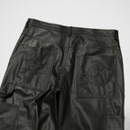 Thug Club TC Leather Studed Work Pants in black, view 8 of 10