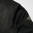 Thug Club Iron Steel Focus Denim Jacket in black, view 3 of 4