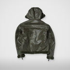 Thug Club TC Reversible Shearling Jacket in khaki, view 2 of 4