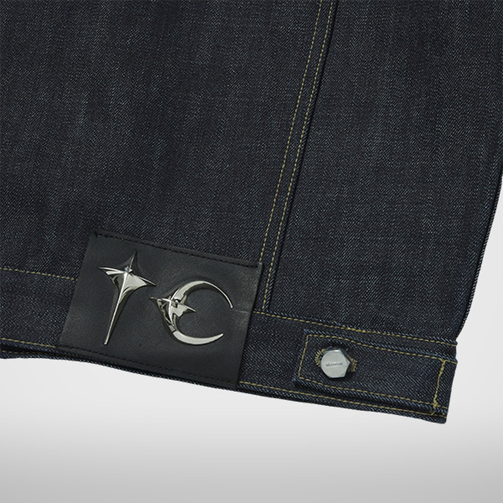 Thug Club Land Warfare Denim Jacket in indigo, view 8 of 8