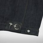 Thug Club Land Warfare Denim Jacket in indigo, view 8 of 8