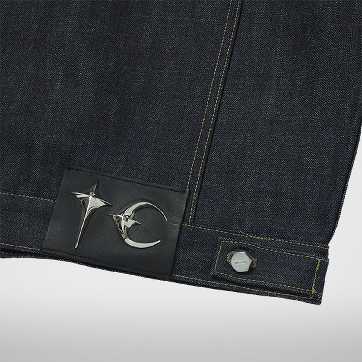 Thug Club Land Warfare Denim Jacket in indigo, view 8 of 8