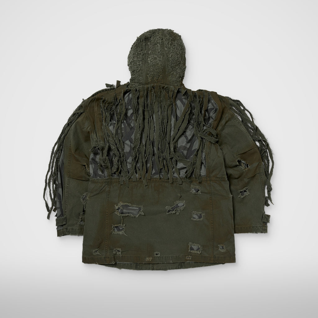 Thug Club Pubg Exclusive Ghillie Suit Jacket in khaki, view 2 of 2