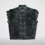 Thug Club TC Angels Denim Vest in black
