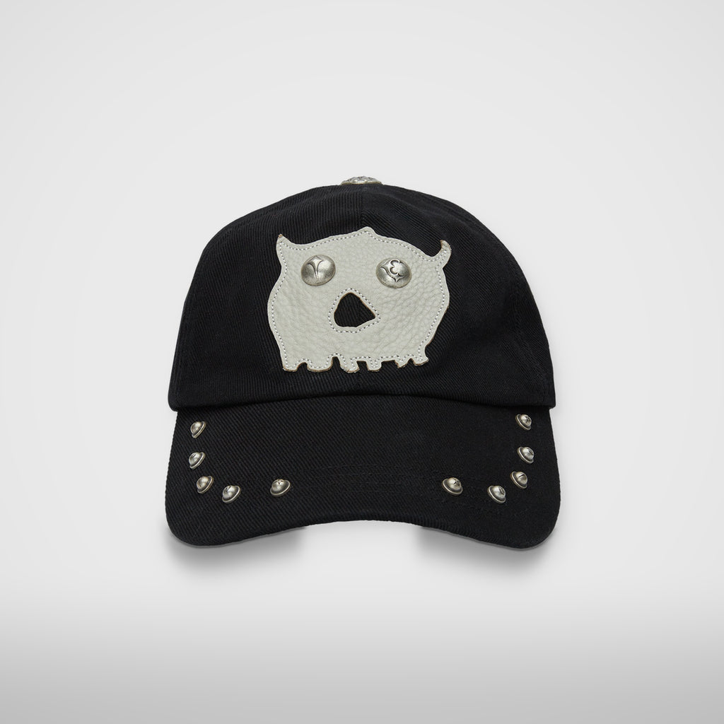 Thug Club TC Skull Cotton Cap in black, front view
