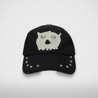 Thug Club TC Skull Cotton Cap in black, front view