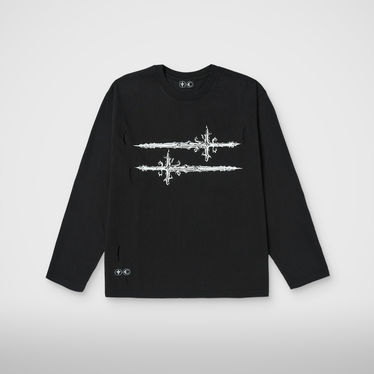 Thug Club Cross T Long Sleeve in black