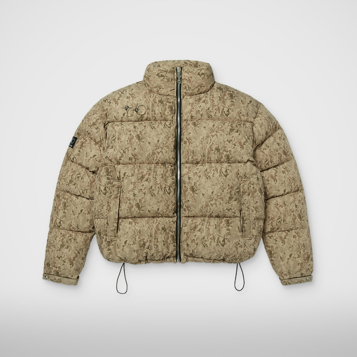Thug Club Bio Soldier Super Heavy Puffer Jacket in beige