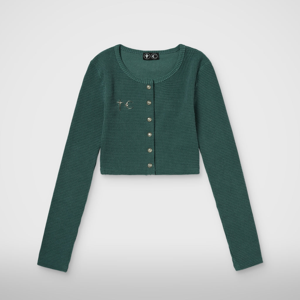 Thug Club TC Womens Cardigan in green
