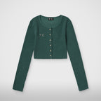 Thug Club TC Womens Cardigan in green