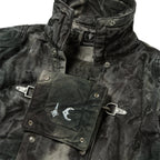Thug Club Bio Soldier Denim Trench Coat in camo, view 4 of 10